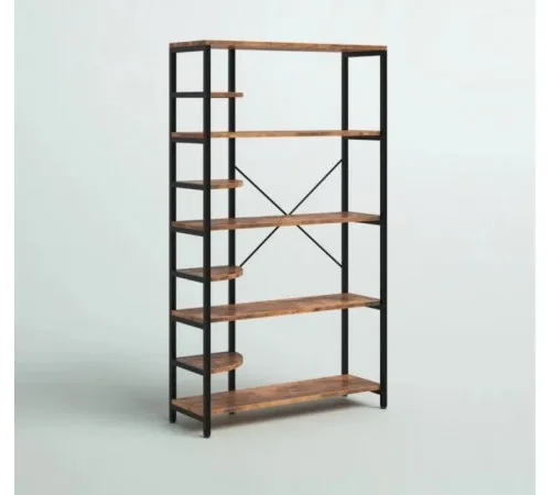 Стеллаж Roan Etagere – 5 больших + 4 секторных полки, 173,5×100×34 см.