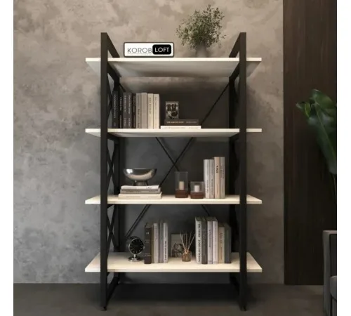Стелаж Loft на 4 полички — 1370×900×400 мм для дому і офісу