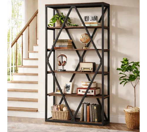 Стелаж 6-ярусний Etagere 12 MSM — місткий та елегантний стелаж у стилі лофт