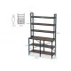 Стеллаж 6-ярусный Etagere, 180×100×35 см — стиль и функциональность.