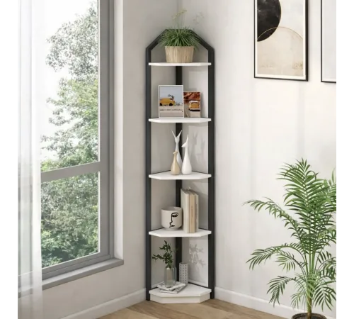 Угловой стеллаж Tieasha – 177×28,5×28,5 см, LOFT дизайн