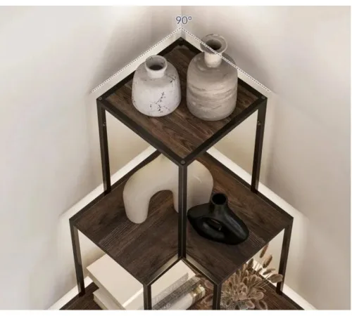 Угловой стеллаж Annalotta 167,5×30×30 см – современный минималистичный дизайн.