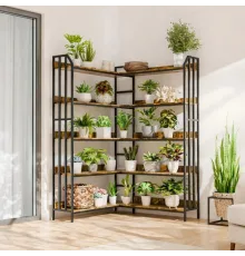 Стеллаж PLANT угловой, 5 ярусов, L-образный