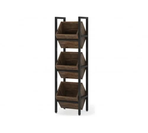 Стелаж "Барель"  для напоїв  — 130×36×30 см, 3 полиці