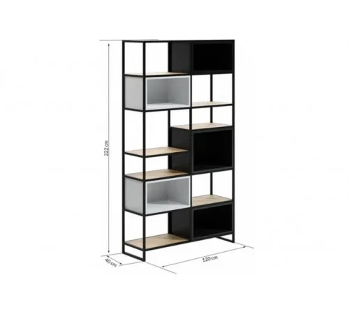 Великий стелаж Rack-195 у стилі Loft — MSMLOFT (2200х1200 мм)