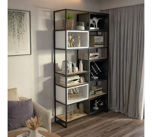 Великий стелаж Rack-195 у стилі Loft — MSMLOFT (2200х1200 мм)