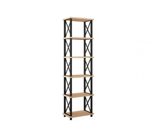 Стеллаж Ангара – 182×50×30 см, металлический каркас и ДСП.