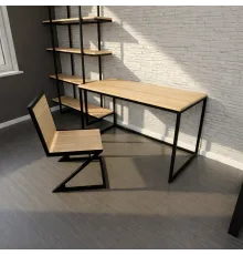Стол офисный в стиле Loft, дуб сонома