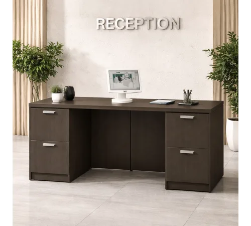Стіл Credenza — сучасний письмовий стіл з подві́йною підставкою (MSMLOFT)