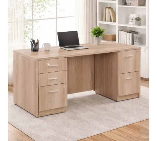 Письменный стол At Work на двойной подставке – стиль Loft