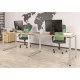 Двойной письменный стол Loft Q-135-2 (240×70×75 см)