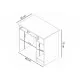 Офисный стол 80 см. Compact Loft Desk.