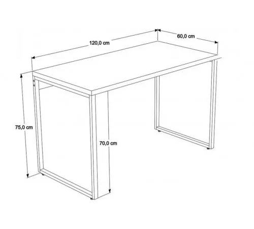Офісний стіл Compace у стилі Loft – 120×60×75 см
