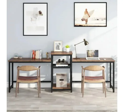Подвійний письмовий стіл Loft №3 (246×60×75см)