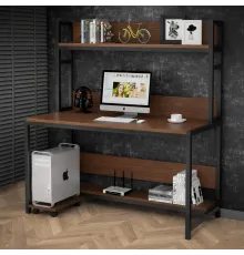 Стол компьютерный в стиле MSMLOFT, каркас металлический.