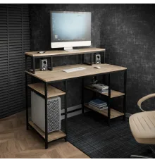 Стол компьютерный в стиле MSMLOFT, каркас металлический.