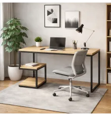 Стол письменный в стиле MSMLOFT, каркас металлический.