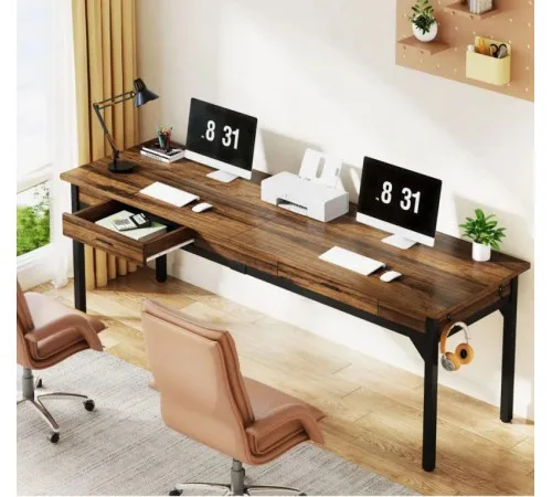 Письмовий стіл із 2 ящиками 82×200×60 см — MSMLOFT