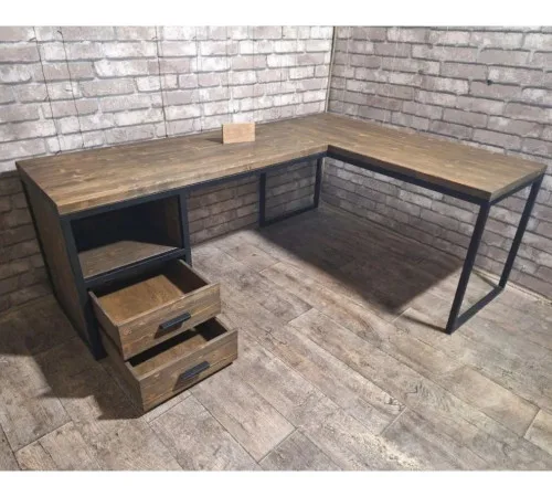 Великий кутовий стіл L-подібний (200×150 см) — професійна станція для продуктивної роботи