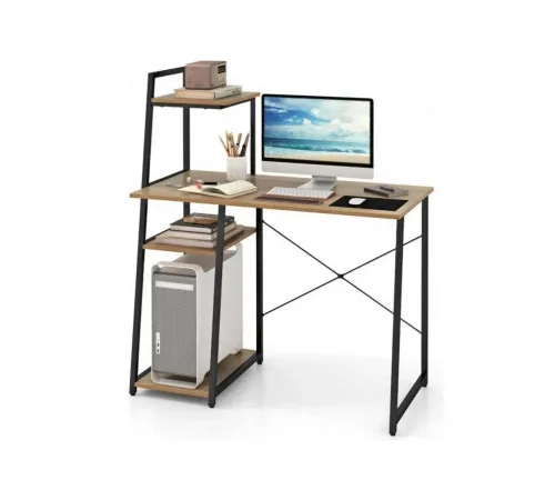 Письменный стол Pelham — 120×100×50 см с полками, MSMLOFT