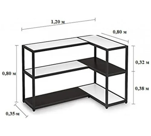 Консоль угловая в стиле MSMLOFT