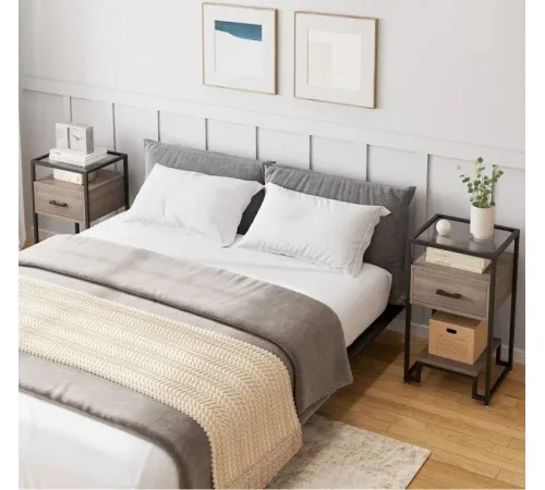 Столик 3-ярусный с ящиком MSMLOFT 78×40×40