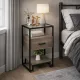 Столик 3-ярусный с ящиком MSMLOFT 78×40×40