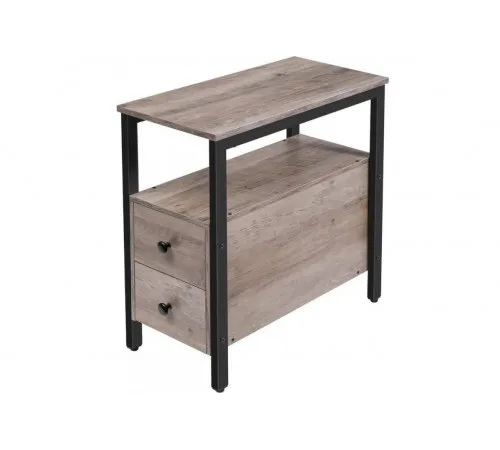 Стол с ящиком и открытой полкой MSMLOFT — 60×30×48 см