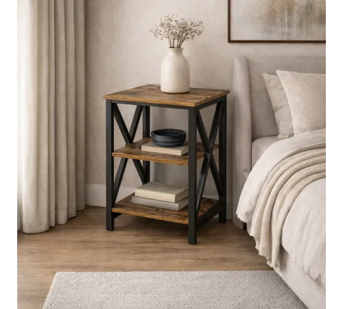 Стол Kinen MSMLOFT – 60×40×40 см, X-образные рамки.