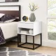 Столик MUSEHOMEINC с выдвижным ящиком и полкой – 55×40×35 см