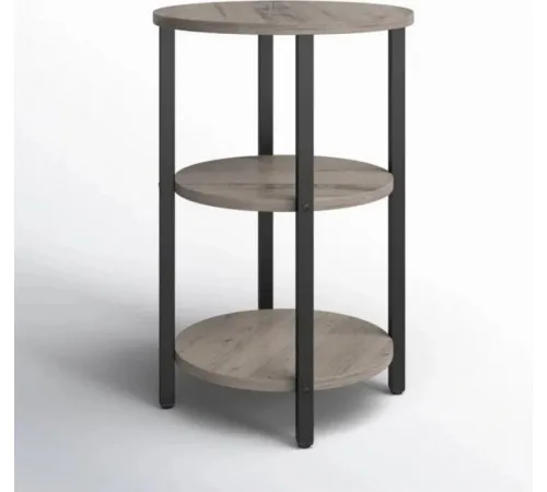 Круглый столик Mauch – 3-ярусные полки, 60×40 см.