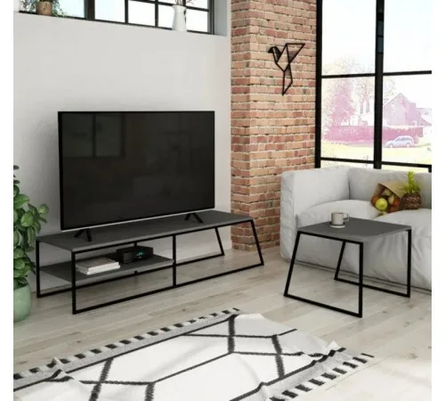 Тумба MSMLOFT 163 см + кофейный столик.