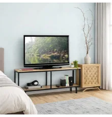 Тумба под телевизор металлическая в стиле MSMLOFT 500х1100х450 мм Дуб Сонома