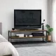 Тумба под телевизор MSMLOFT 120 см — металлическая, 2 полки.
