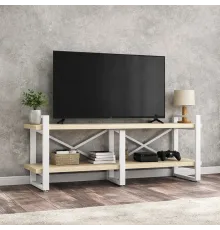 Тумба под ТВ Айсберг 120 белый/белый MSMLOFT