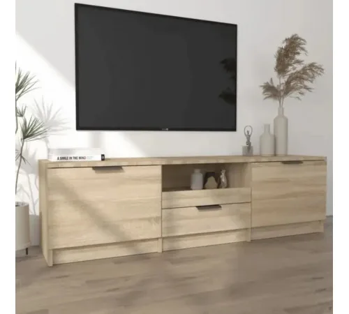 Тумба под телевизор – дуб Сонома (140×35×40 см)