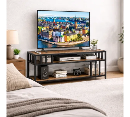 Подставка до 75″ с открытыми полками – MSMLOFT