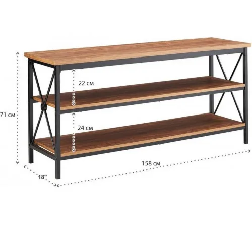 Metal Etagere TV Stand – ТВ-тумба до 70”