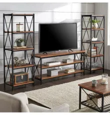 Metal Etagere TV Stand для телевізорів до 70"