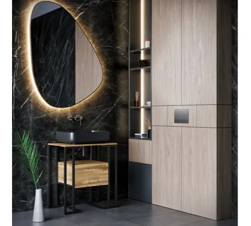 Консоль-тумба под умывальник в ванну, стиль LOFT, 640×395×690 мм (МСМ)