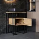 Консоль-тумба под умывальник в ванну, стиль LOFT, 640×395×690 мм (МСМ)