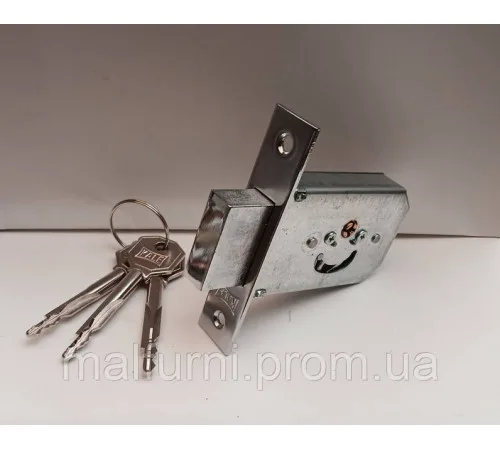 Kale замок 156F врізний, 3 ключів, Хром