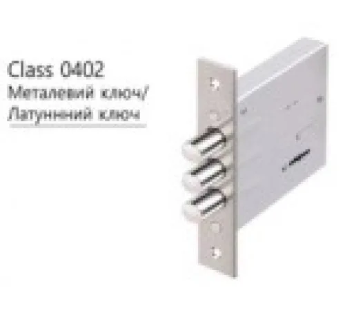 CLASS замок сувальдний 0402 (латунний ключ)