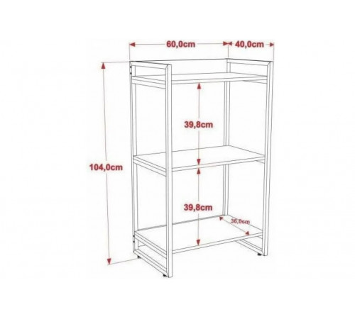 Многофункциональная этажерка с 3 полками МСМ — стильная и практичная