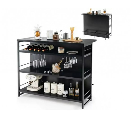 Барный шкаф индустриального стиля