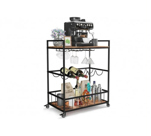 Барная тележка с винной стойкой