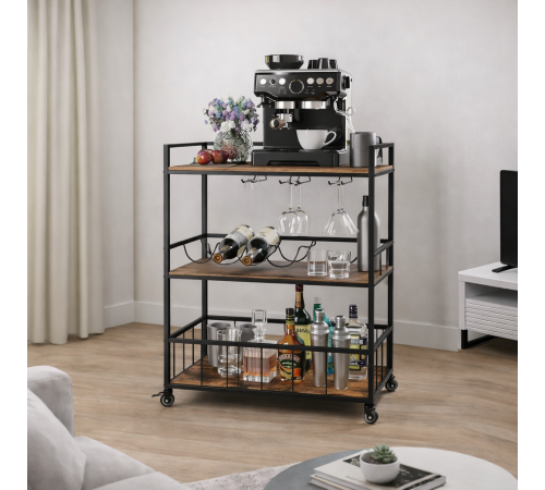 Барная тележка с винной стойкой