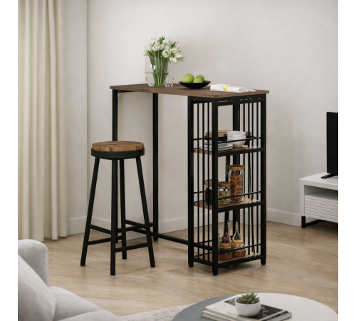 Барный стол HOMCOM с 3 полками