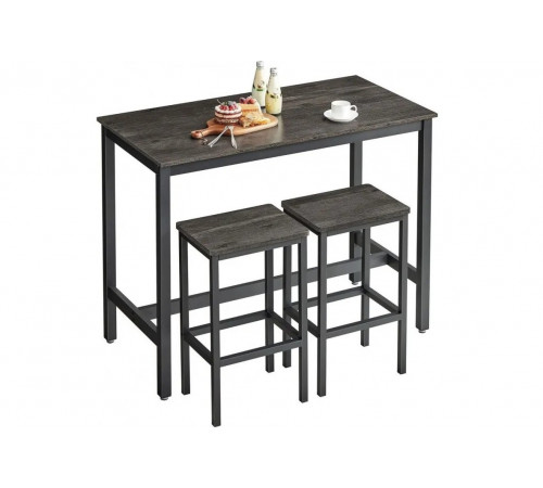 Барный стол с 2 барными стульями