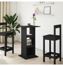 Барний стіл з місцем зберігання, чорний